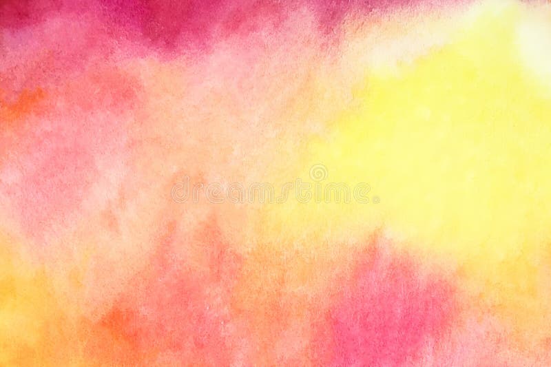 Abstract Watercolor Background in Yellow, Red, Pink and Orange Colors Stock  Illustration - Illustration of decoration, vivid: 107249089