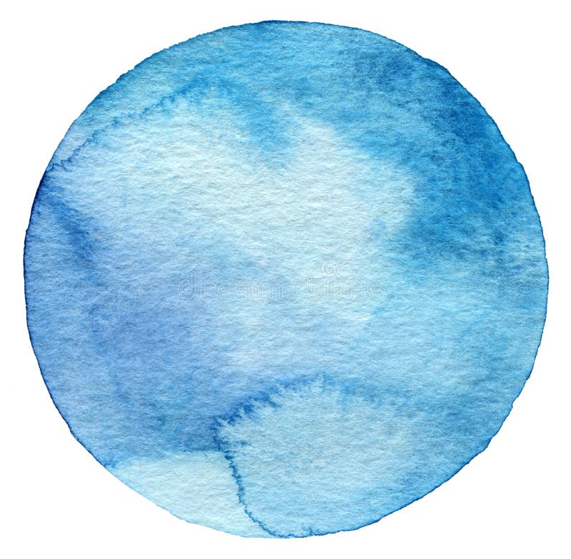 Abstract watercolor circle painted background