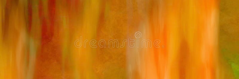 Abstract watercolor orange yellow sun banner in old spilled grunge design with green grey undertone.