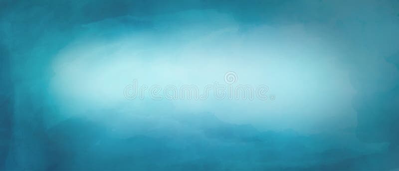 Abstract watercolor paint background by teal color blue.