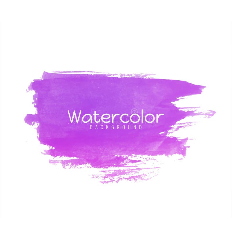 Abstract Watercolor Pink Brush Stroke Design Stock Vector