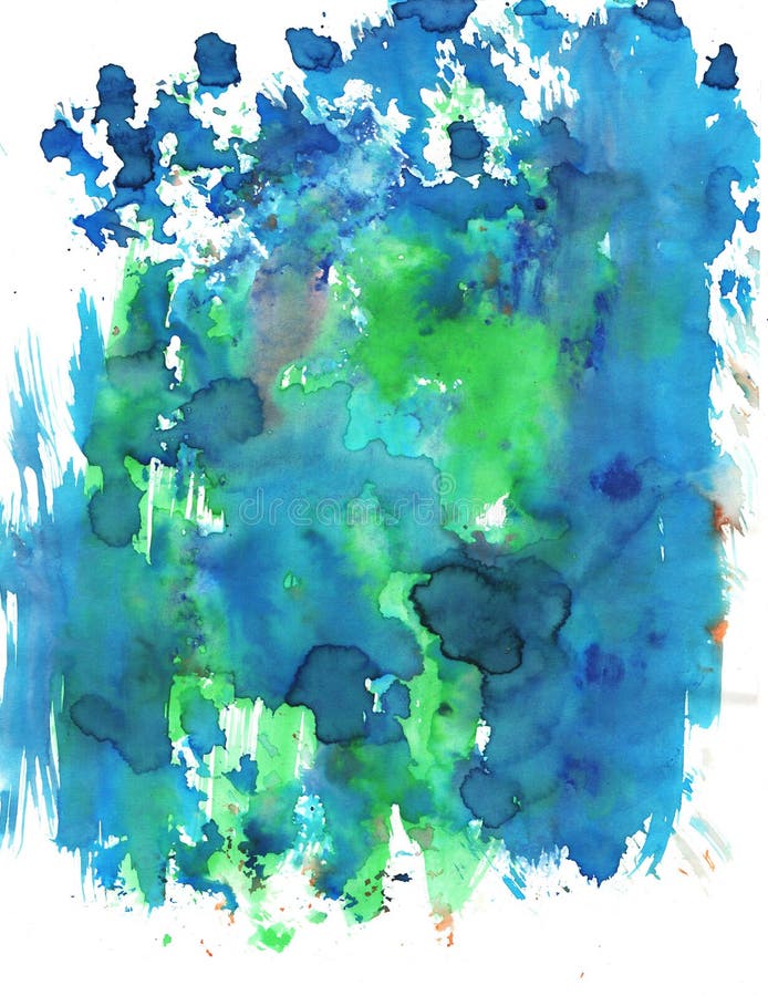 Abstract Watercolor Textures Surface Background Closeup Stock Photo