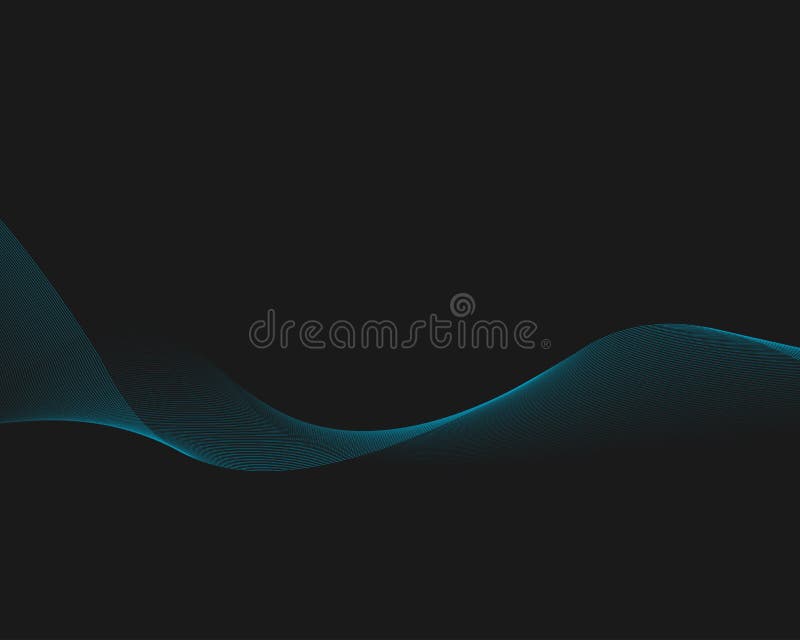 Abstract wave background abstract texture background dark blue stripes on a black background look mysterious vector