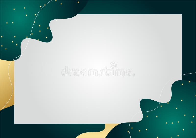 Abstract Wave Background in Gold and Green Color. Luxury and Elegant  Background. Abstract Template Design Stock Illustration - Illustration of  design, black: 231581067