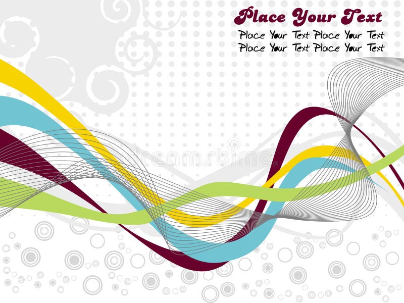 Abstract Wave background Vector