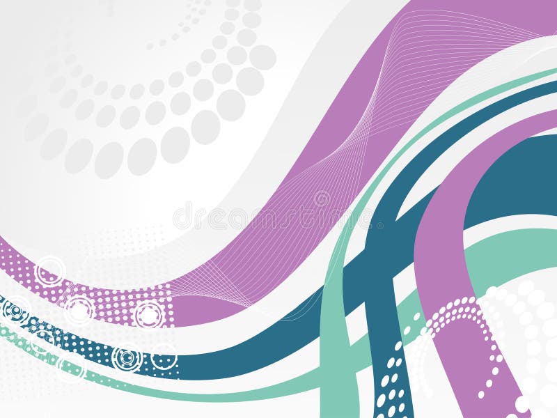 Abstract wave background, vector illustration