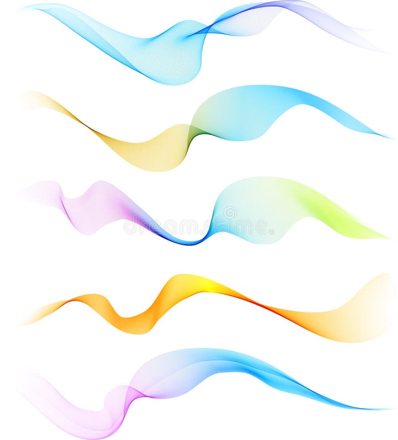 Abstract Wave Blue and Pink Color Stock Vector - Illustration of