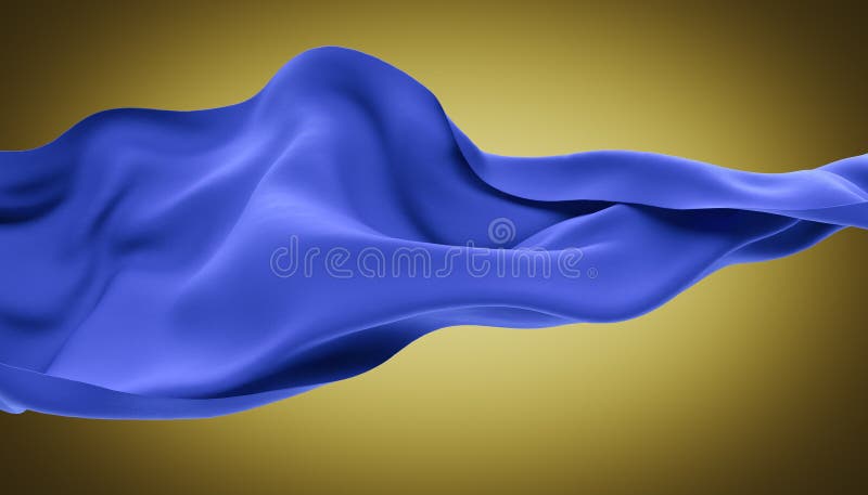 Abstract wave fabric movement dynamic orange color vector illustration