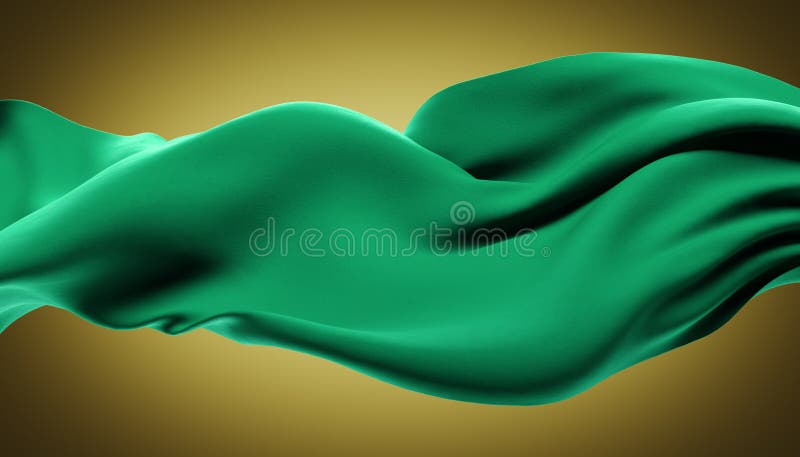 Abstract wave fabric movement dynamic orange color vector illustration