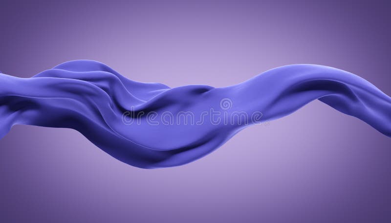 Abstract wave fabric movement dynamic orange color stock illustration