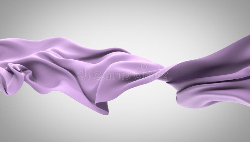 Abstract wave fabric movement dynamic orange color stock illustration