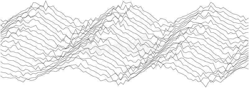 Abstract wave pattern design for creative background or print use vector illustration
