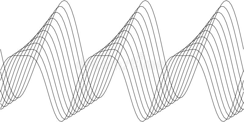 Abstract wave pattern design for modern visuals and creative projects royalty free illustration
