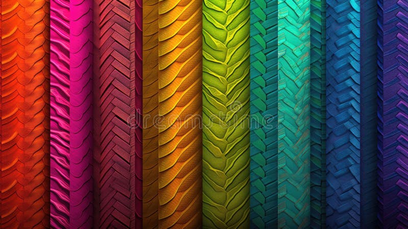 Abstract wave pattern with a vibrant flow of hues in a dynamic design. AIG35. stock photography