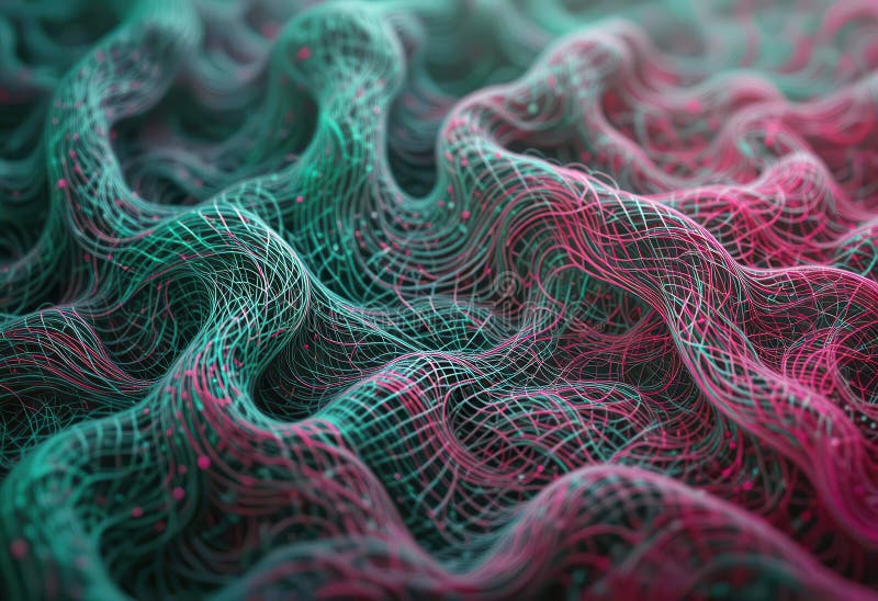 Abstract wave patterns in vibrant colors for digital backgrounds and computer screens royalty free illustration