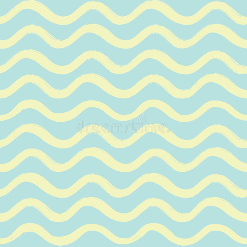 Abstract wave seamless pattern. Stylish geometric background. Wavy line ornamental wallpaper. Water wave line stripe texture stock illustration