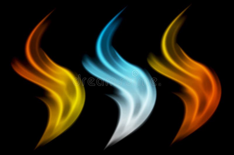 Abstract fire wave smoke