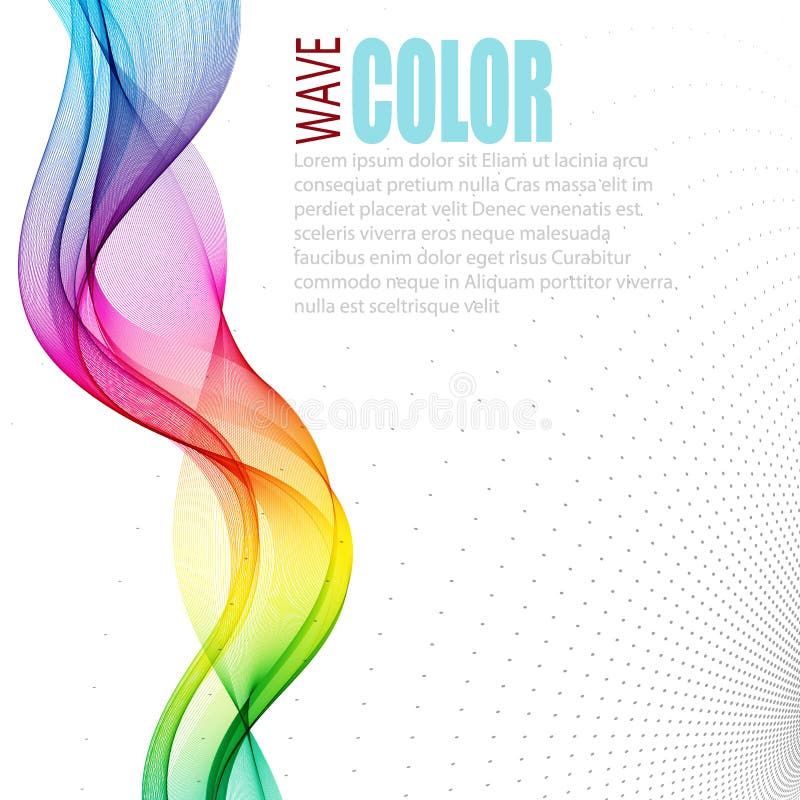 Abstract Wave Vector Background, Rainbow Waved Lines for Brochure, Website,  Flyer Design. Spectrum Wave. Rainbow Color Stock Vector - Illustration of  bright, background: 178361416