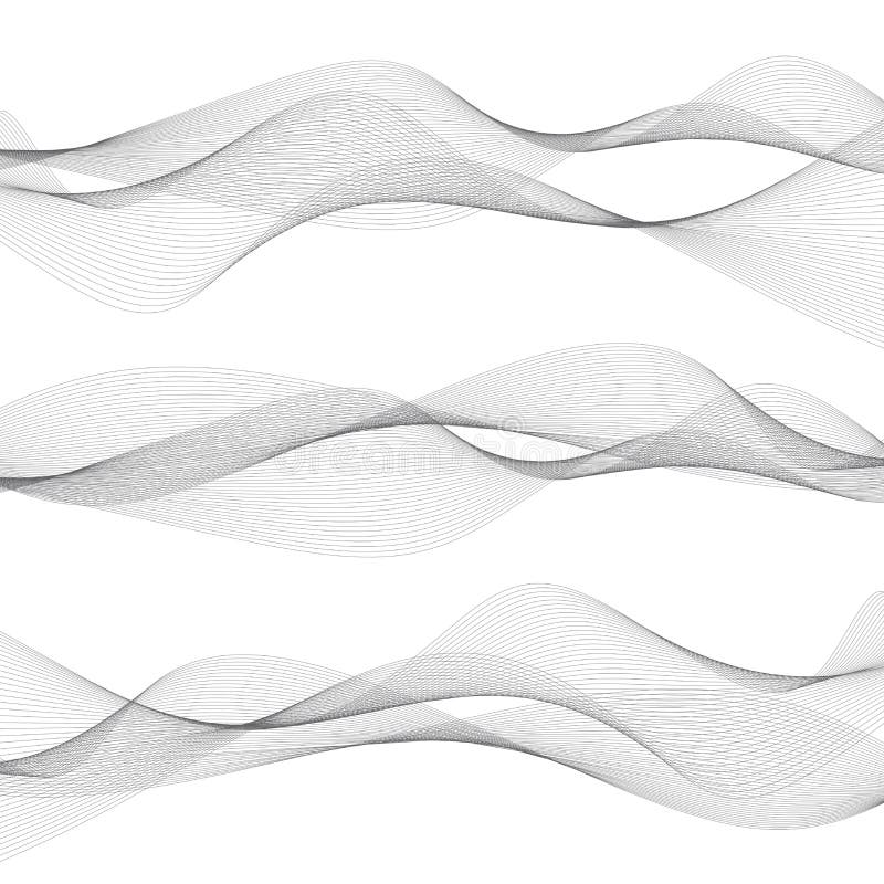 Free Abstract Waves, Grey Lines On White Background Royalty Free Stock Image - 84742376