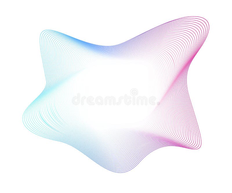 Abstract wavy background, banner with colorful wave line pattern template, text box vector illustration.