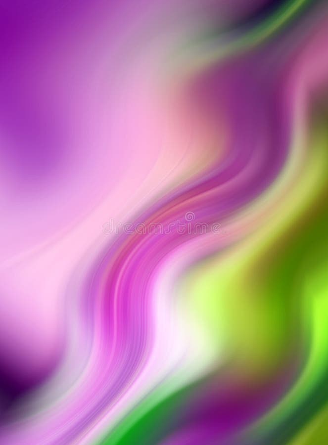 Abstract wavy background in purple, pink and green