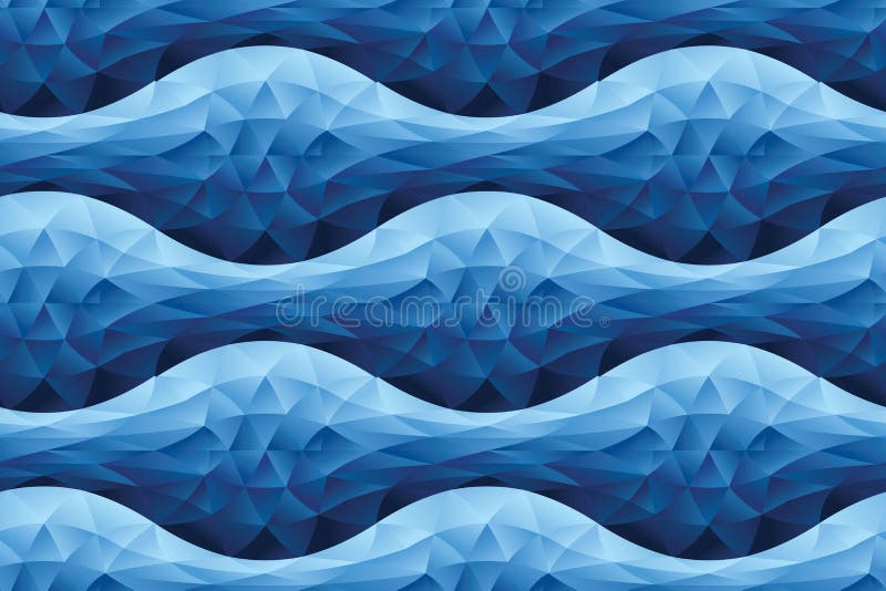 Modern Geometric Wave Seamless Pattern. Stock Vector Illustration of