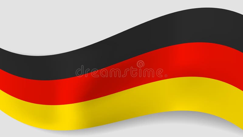 Germany Flag Isolated. German Ribbon Banner. State Symbol Stock Vector ...