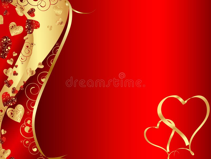 Abstract wavy heart frame royalty free illustration