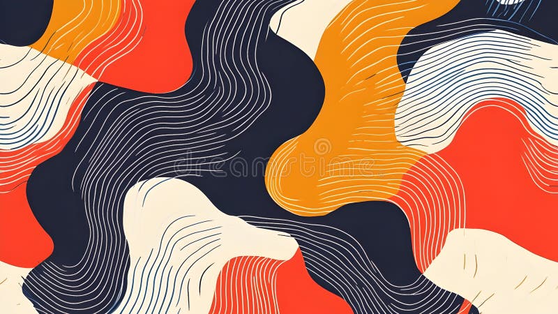 Abstract wavy pattern in vibrant colors with flowing lines abstract wavy pattern in vibrant colors with flowing lines ilustração royalty free