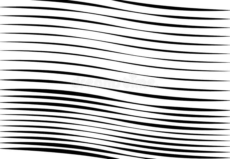 Abstract Wavy, Waving, Billowy and Undulating Lines, Stripes. Squiggly ...
