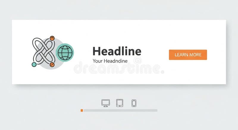Abstract web design template featuring a vector illustration