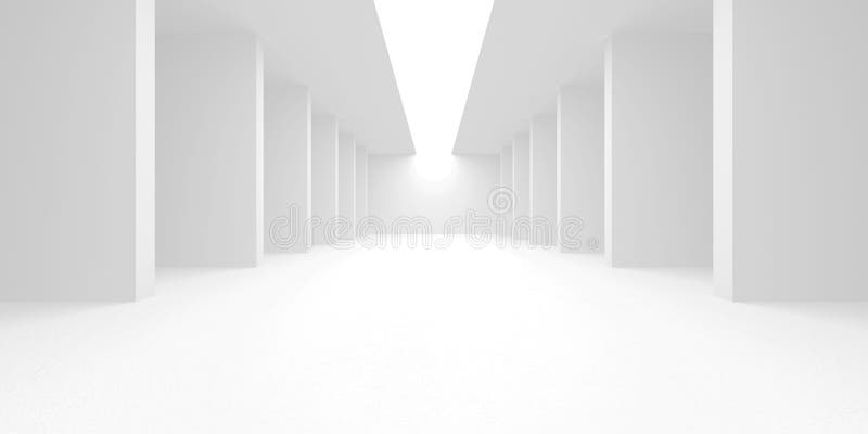 Abstract White Architecture Design Concept vector illustration