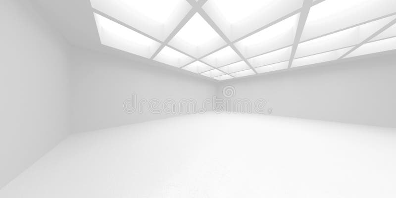 Abstract White Architecture Design Concept royalty free illustration