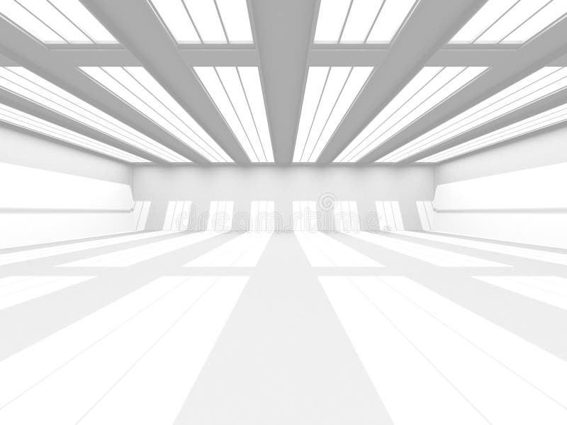 Abstract White Architecture Design Concept vector illustration