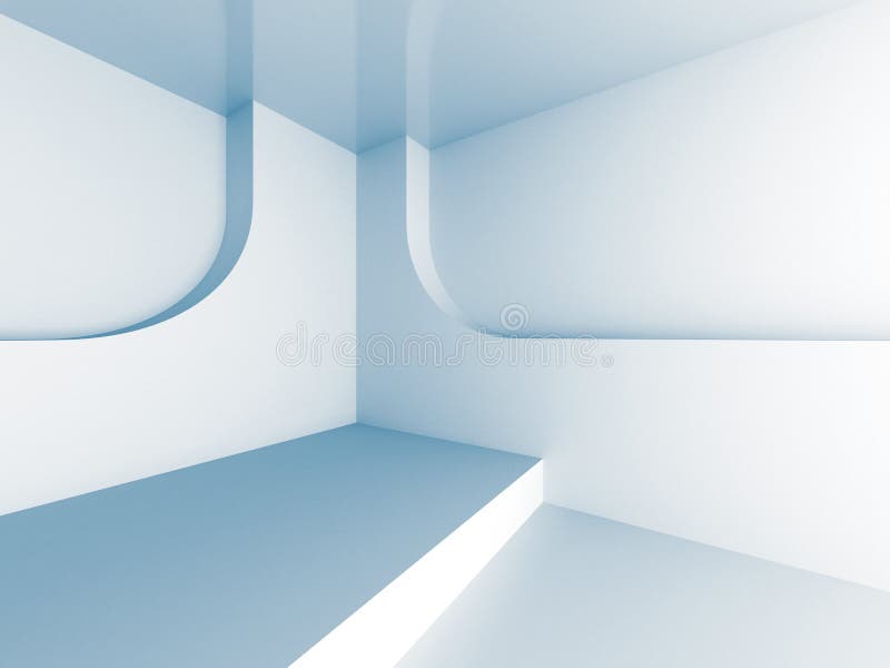 Abstract White Architecture Futuristic Background royalty free stock photo