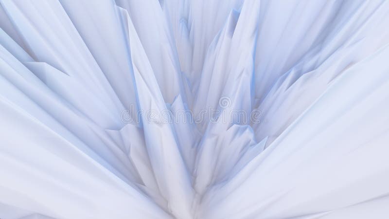 Abstract white background iceberg concept 3d render stock illustration