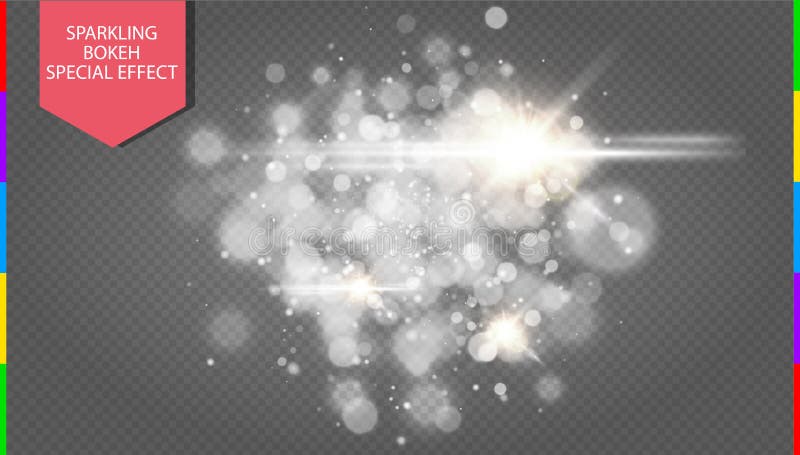 Glow star burst or firework light effect. Sparkles light vector transparent background. Christmas Concept. Flicker magic effect. Additional format vector vectors