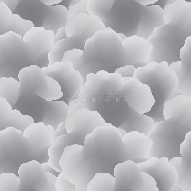 Abstract White Cloud Seamless Vector Pattern. royalty free illustration Abstract White Cloud Seamless Vector Pattern. royalty free illustration