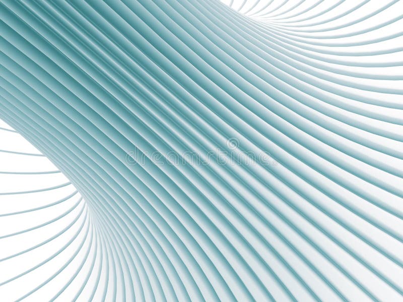 Abstract White Curve Lines 3d Background stock illustration