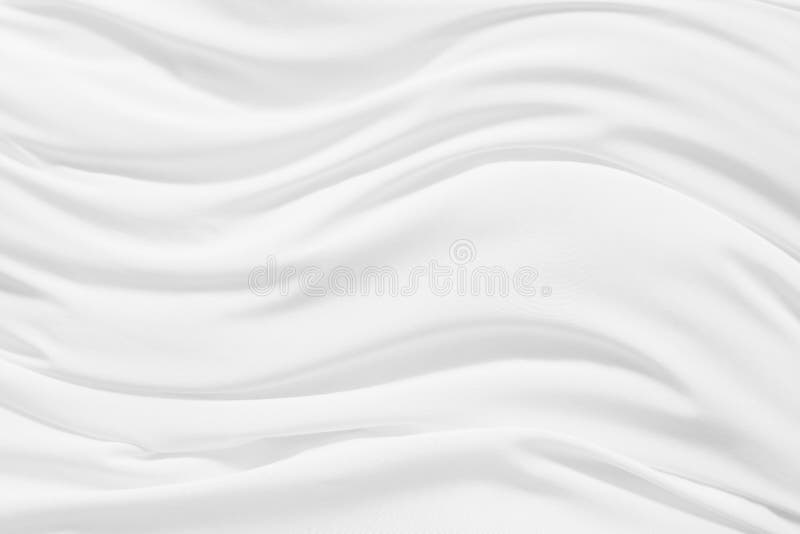 Pattern texture crumpled white fabric background Stock Photo