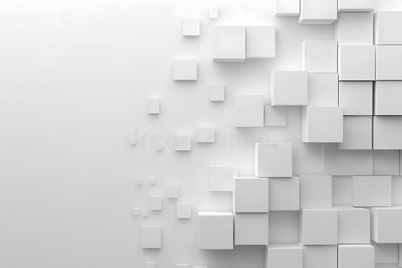 Abstract White Geometric Wall vector illustration