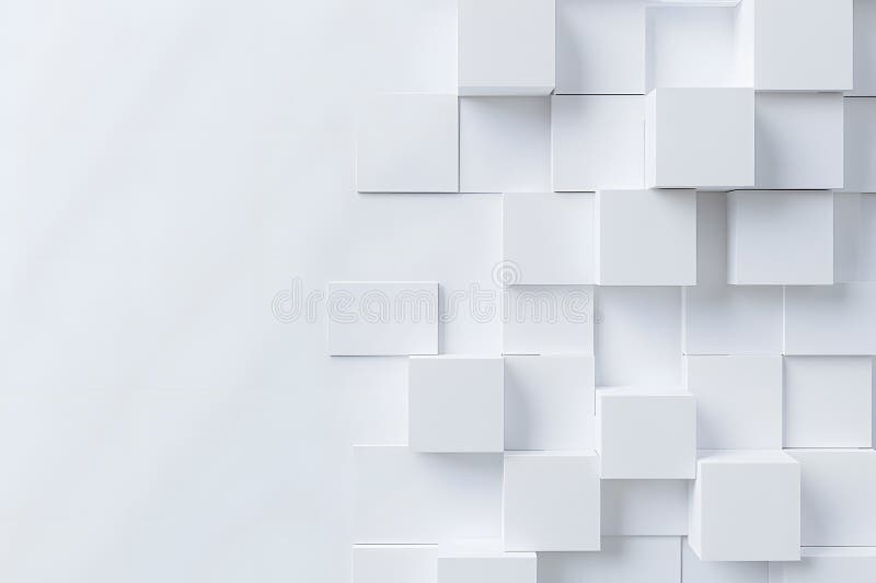 Abstract White Geometric Wall vector illustration