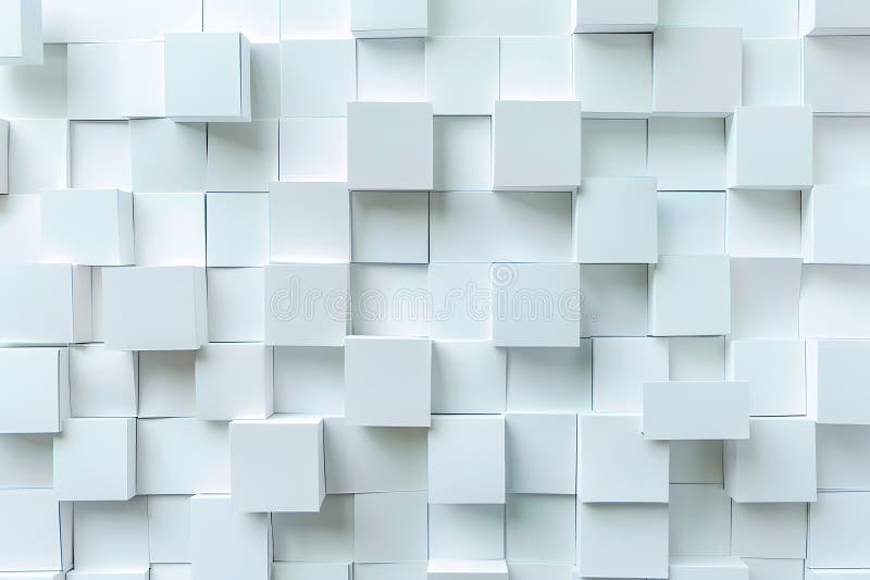 Abstract White Geometric Wall vector illustration