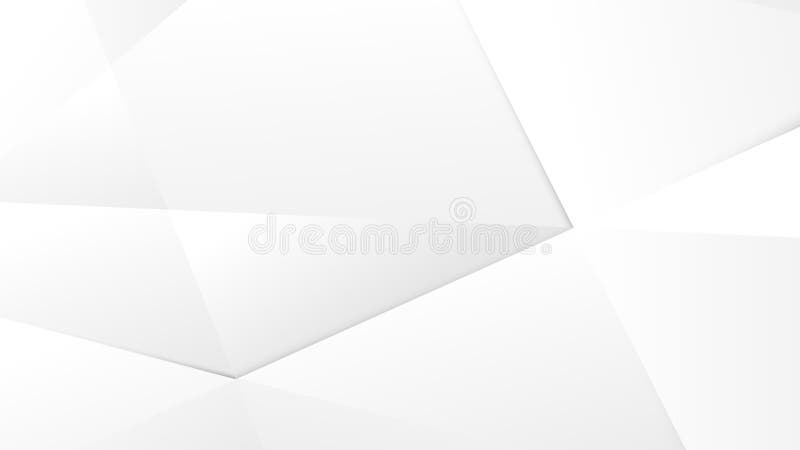 Abstract White and Gray Background. Modern Simple Overlap Geometric Shape. Vector Illustration vector illustration