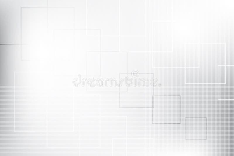Abstract White and Gray Color. Modern Design Background with Geometric ...
