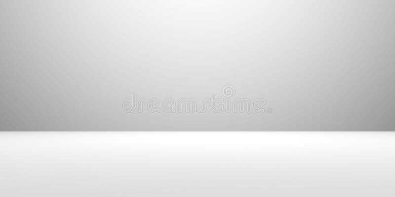 Abstract White Gray Gradient Room Background Stock Illustration