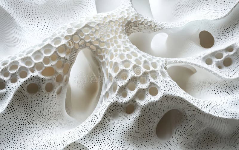 Abstract white organic textured background with intricate patterns vector illustration