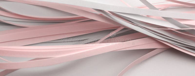 Abstract white and pink color strip wave paper background royalty free stock photos