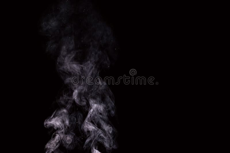 Abstract white water vapor on a black background stock image Abstract white water vapor on a black background stock image