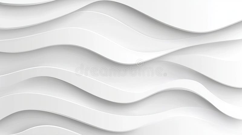 Abstract White Wave Background stock illustration